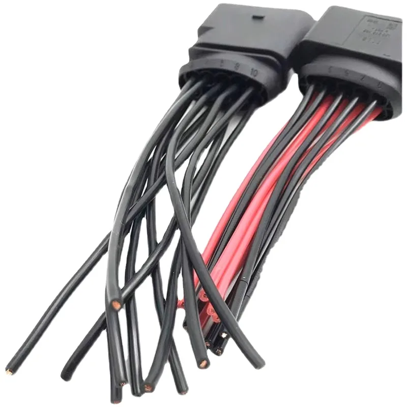 Vir VW Golf 7 MK7 10 na 14 Pin OEM HID Xenon koplampverbindingsadapter draad harnas - Beeld 2