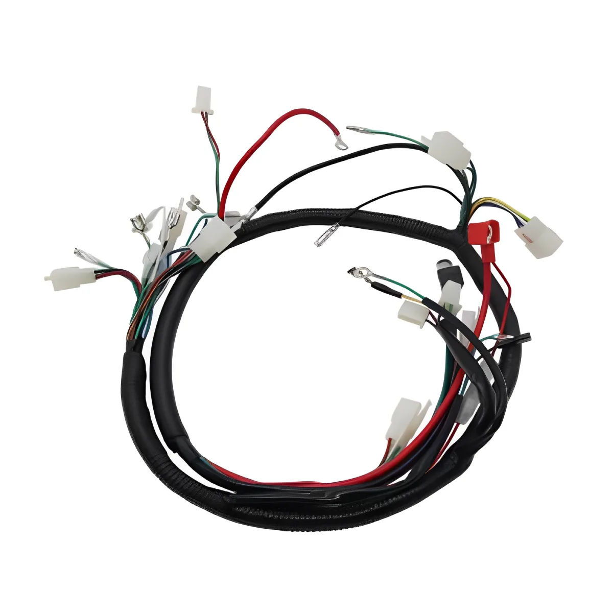custom motorcycle wiring harness Manufacturer Automotive Motorcycle SM 2.5 Ring Terminal Smart Relay Socket Wiring Harness 4-Wire Relay Wire Harness For Foglight