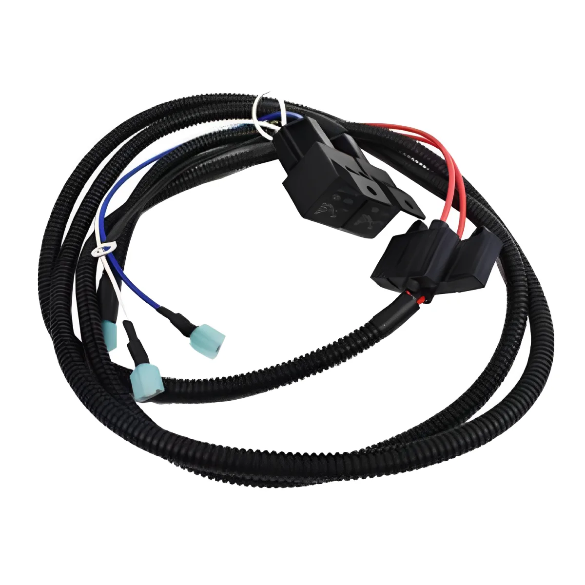 custom motorcycle wiring harness Manufacturer Automotive Motorcycle SM 2.5 Ring Terminal Smart Relay Socket Wiring Harness 4-Wire Relay Wire Harness For Foglight - Image 3