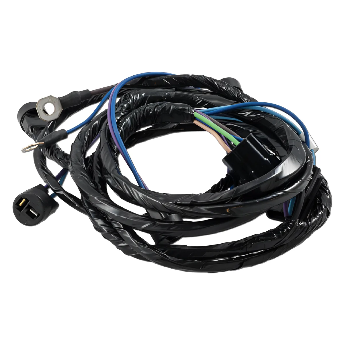 custom motorcycle wiring harness Manufacturer Automotive Motorcycle SM 2.5 Ring Terminal Smart Relay Socket Wiring Harness 4-Wire Relay Wire Harness For Foglight - Image 6