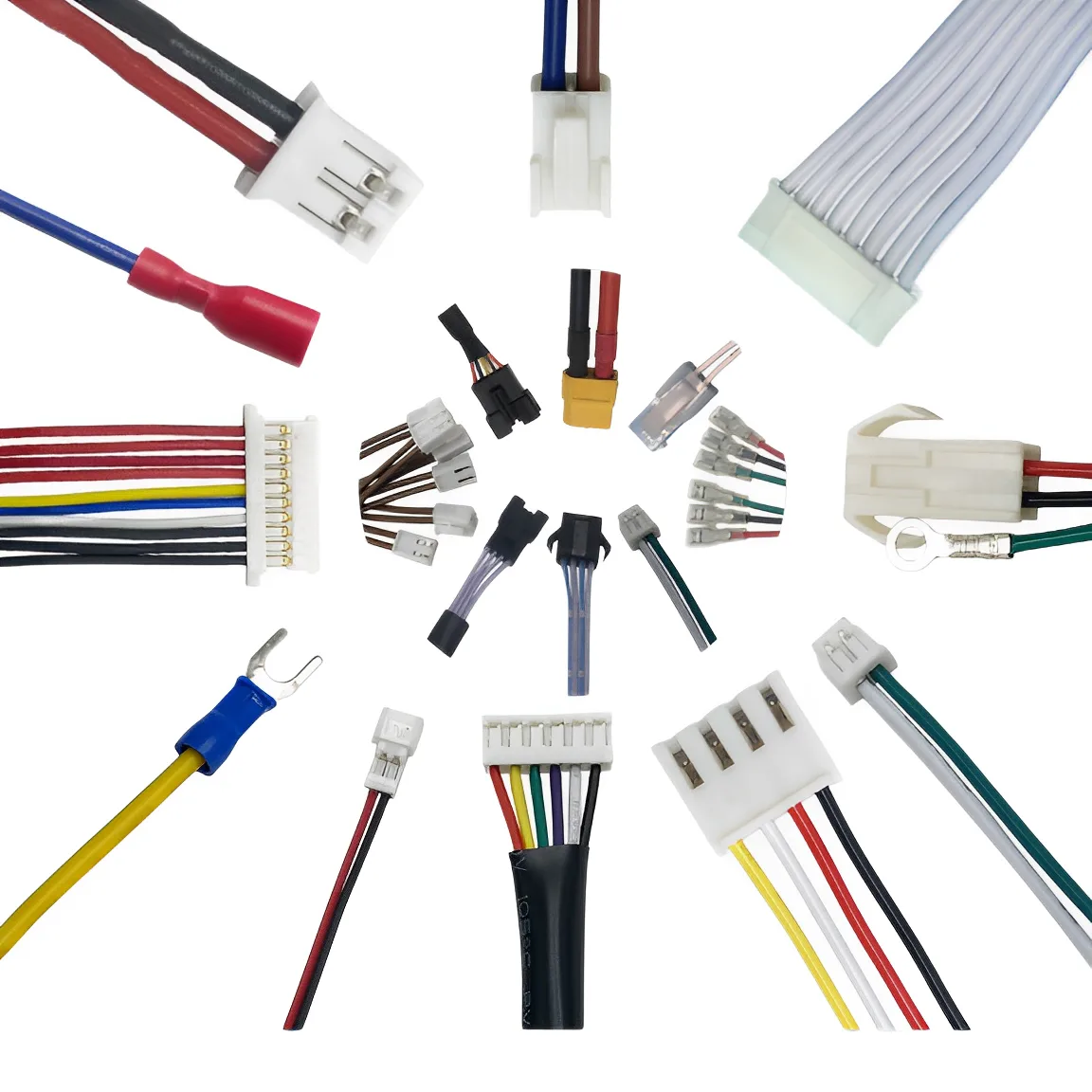 oem odm custom JST TE Molex wire harness2 3 4 5 6 7 8  10  12  pin zh 1.5mm pitch wire cable assembly IDC  Flat Cable Harness - Image 4