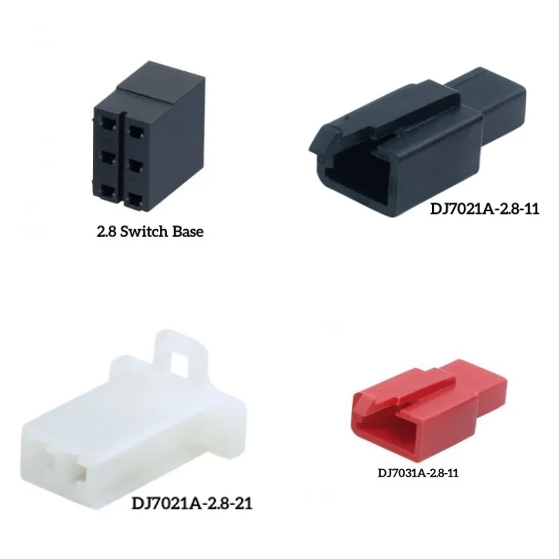 2.8 Series 3P 4P PA66 Plastic Connector Car Parts