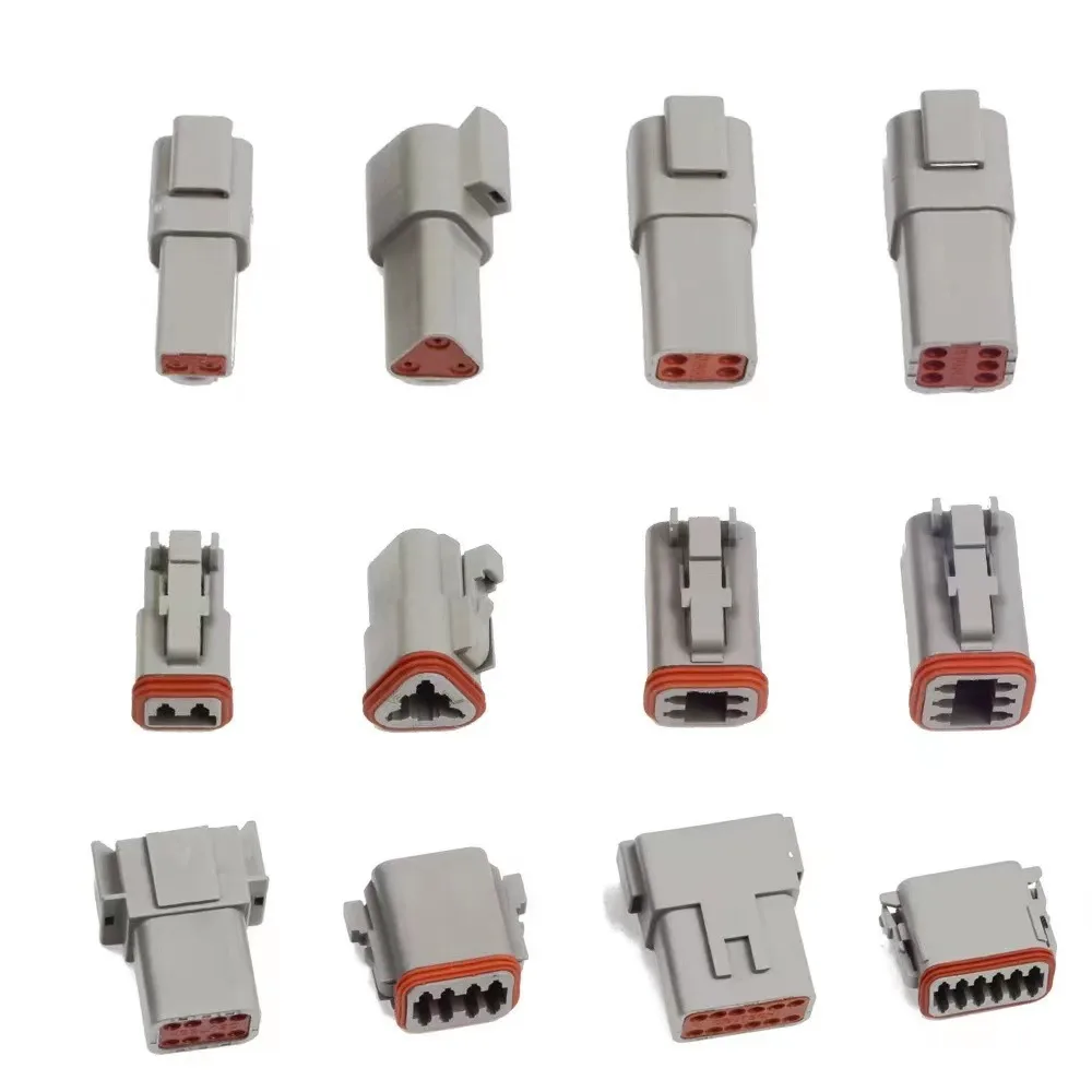 DT 2 3 4 6 8 12 Pins PA66  Waterproof  Car Connectors For CHL Company - Imej 6