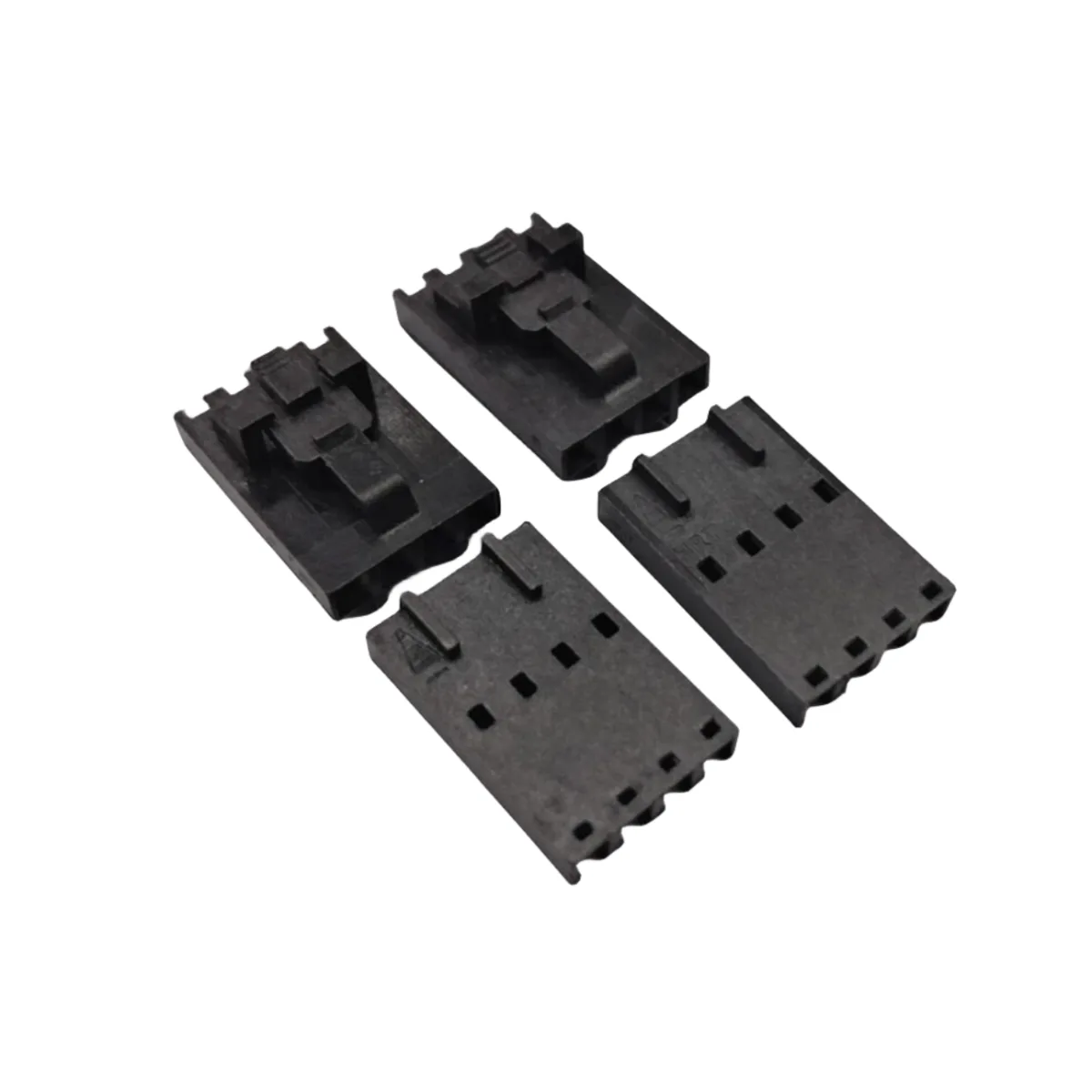 Custom Molex 4 way  Black 2.54 mm  Female Car 50-57-9404 Koppelstukke - Beeld 3