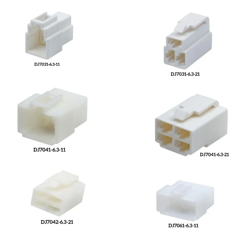6.3 Series DJ7011 2P/3P/4P PBT PA66 Plastic Harness Connector 5 6.3 Series DJ7011 2P/3P/4P PBT PA66 Plastic Harness Connector - Image 5
